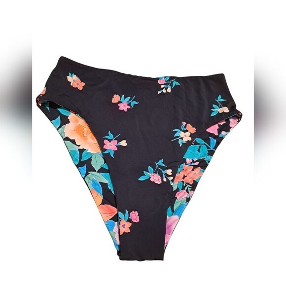 Billabong Maui Rider Tropic Time Bottom Sz S/8 Reversable High Waist - Picture 4 of 8